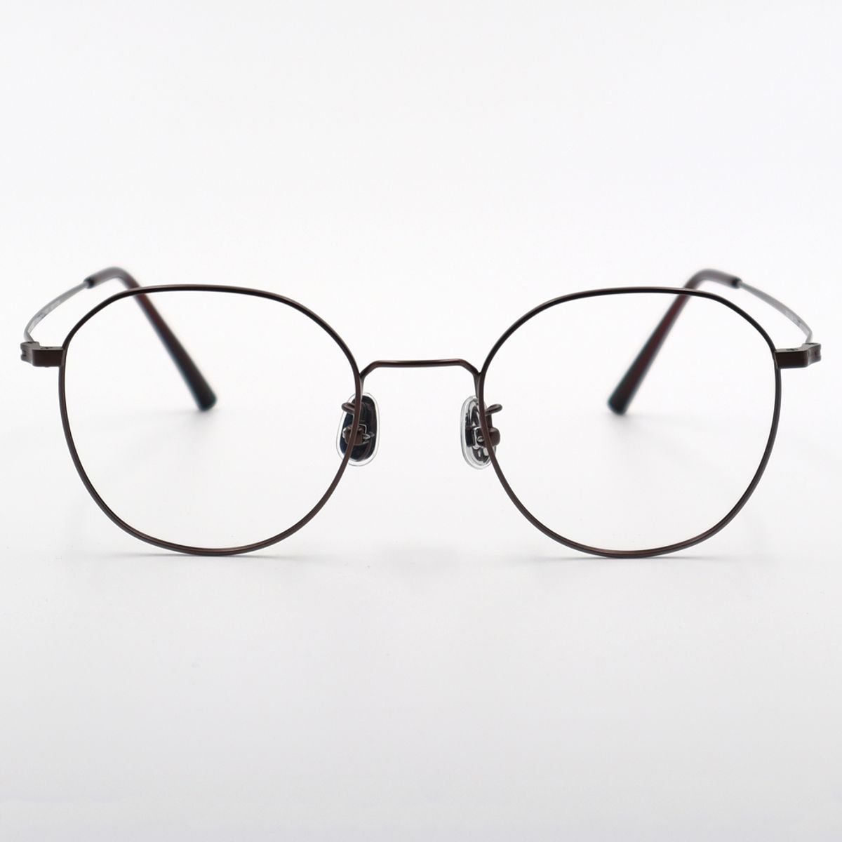 알로아이웨어(ALO EYEWEAR) ALO BASIC AL8203 1616M 마일드 스퀘어 브라운 메탈 안경