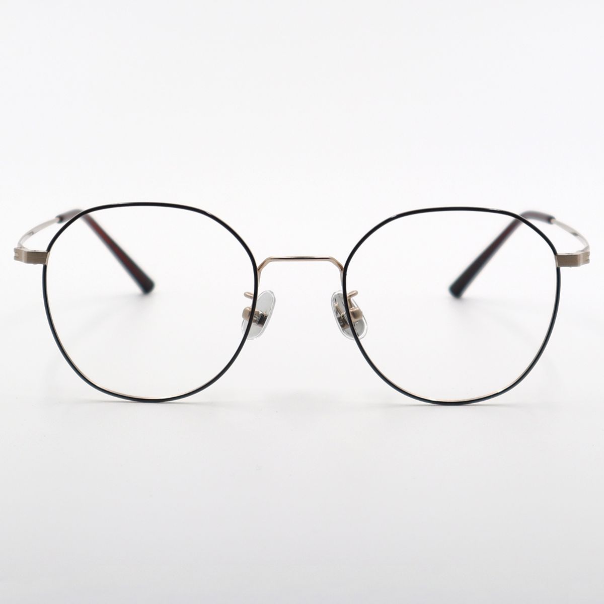 알로아이웨어(ALO EYEWEAR) [ALO BASIC] AL8203 1614G 마일드 스퀘어 브라운/골드 메탈 안경