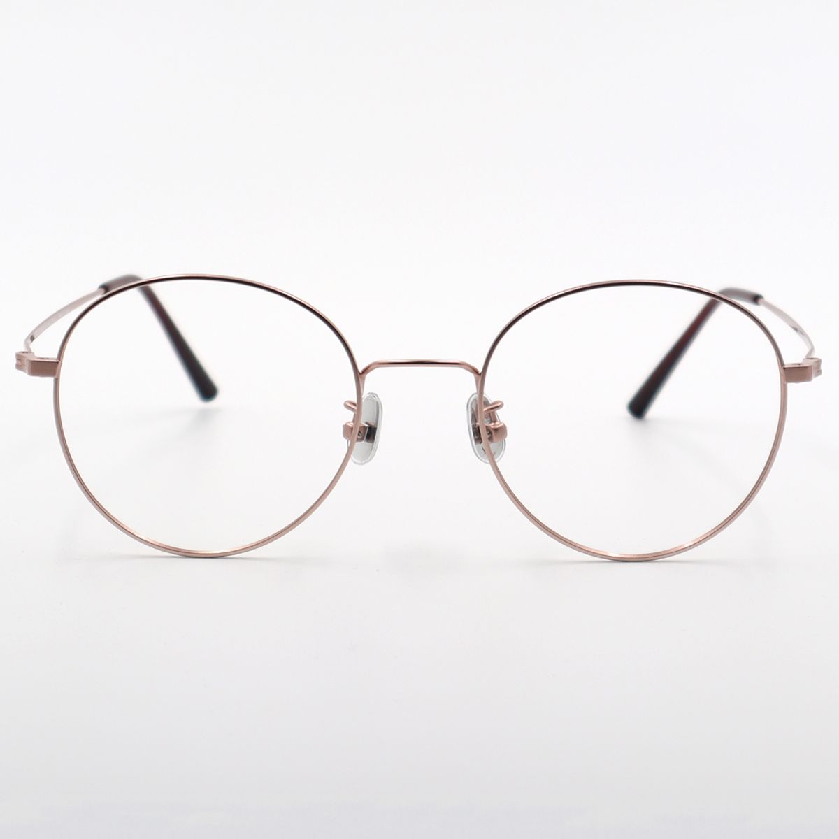 알로아이웨어(ALO EYEWEAR) [ALO BASIC] AL8204 1414G 세미오버사이즈 라운드 로즈골드 메탈 안경