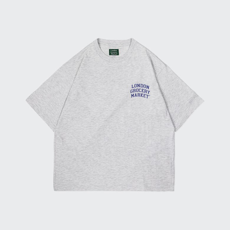 College Small Logo Heavyweight SS Tee (Ash Grey)