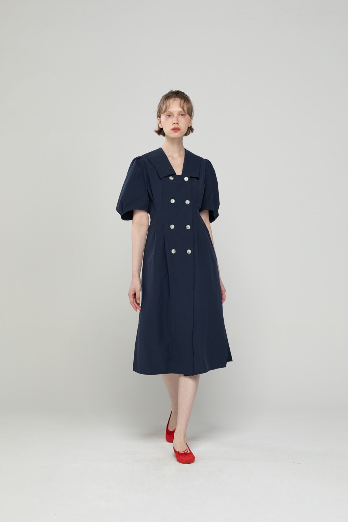 제이마크뉴욕(JMARKNEWYORK) Double-button dress - Navy