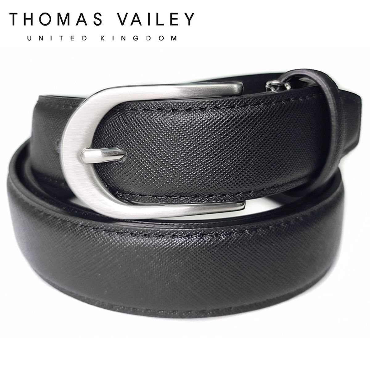 토마스 베일리(THOMAS VAILEY) 비조 벨트 비앙코 블랙 1THTHG5MAB055