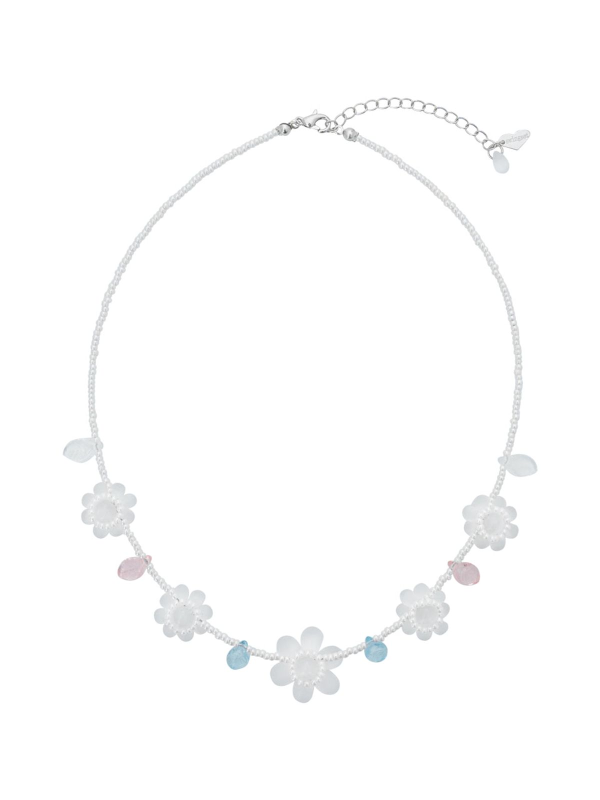 스윙셋(SWINGSET) Fog Beasd Necklace (White)