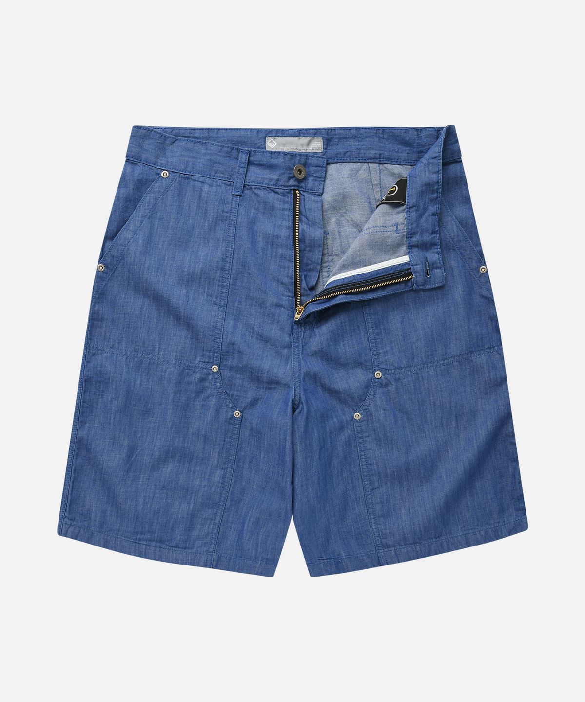 프리즘웍스(FRIZMWORKS) DENIM FATIGUE DOUBLE KNEE BERMUDA SHORTS _ LIGHT BLUE