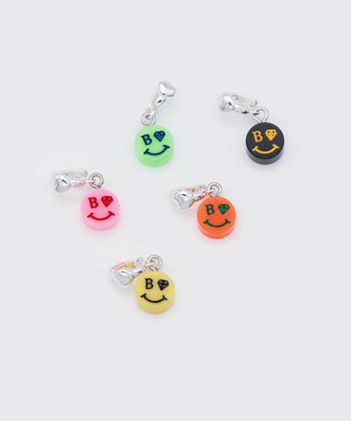 봉보(BONBEAU) Kitsch smile acrylic pendant 키치 컬러 스마일 아크릴 펜던트