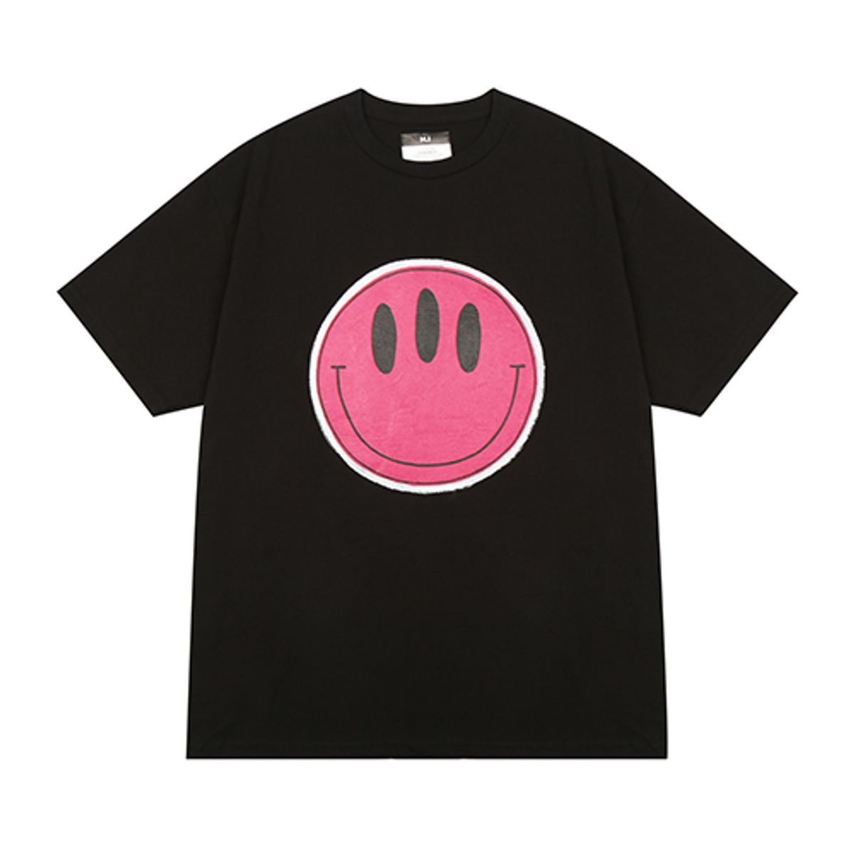 더 매드니스(THE MADNESS) HAND WORK THR SMILE T-SHIRTS_BK