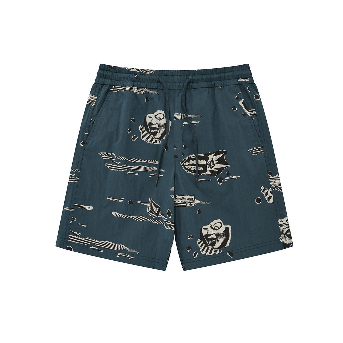 볼컴(VOLCOM) 프린트 보딩 반바지(네이비)
