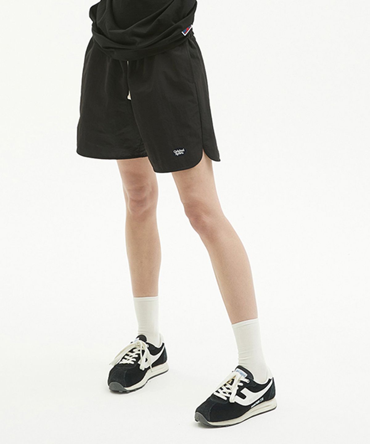 프로-스펙스(PRO-SPECS) BASIC OS LOGO NYLON SHORTS_BLACK
