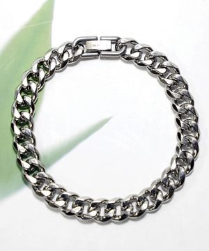 CRJ2032B-WT 실버 무광 스틸 체인팔찌 남자팔찌