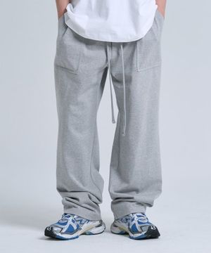 와이드 싱글 트레이닝 팬츠 [그레이]