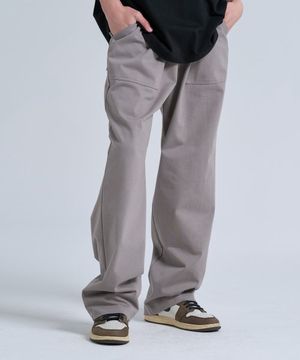 와이드 싱글 트레이닝 팬츠 [카키쉬 그레이]