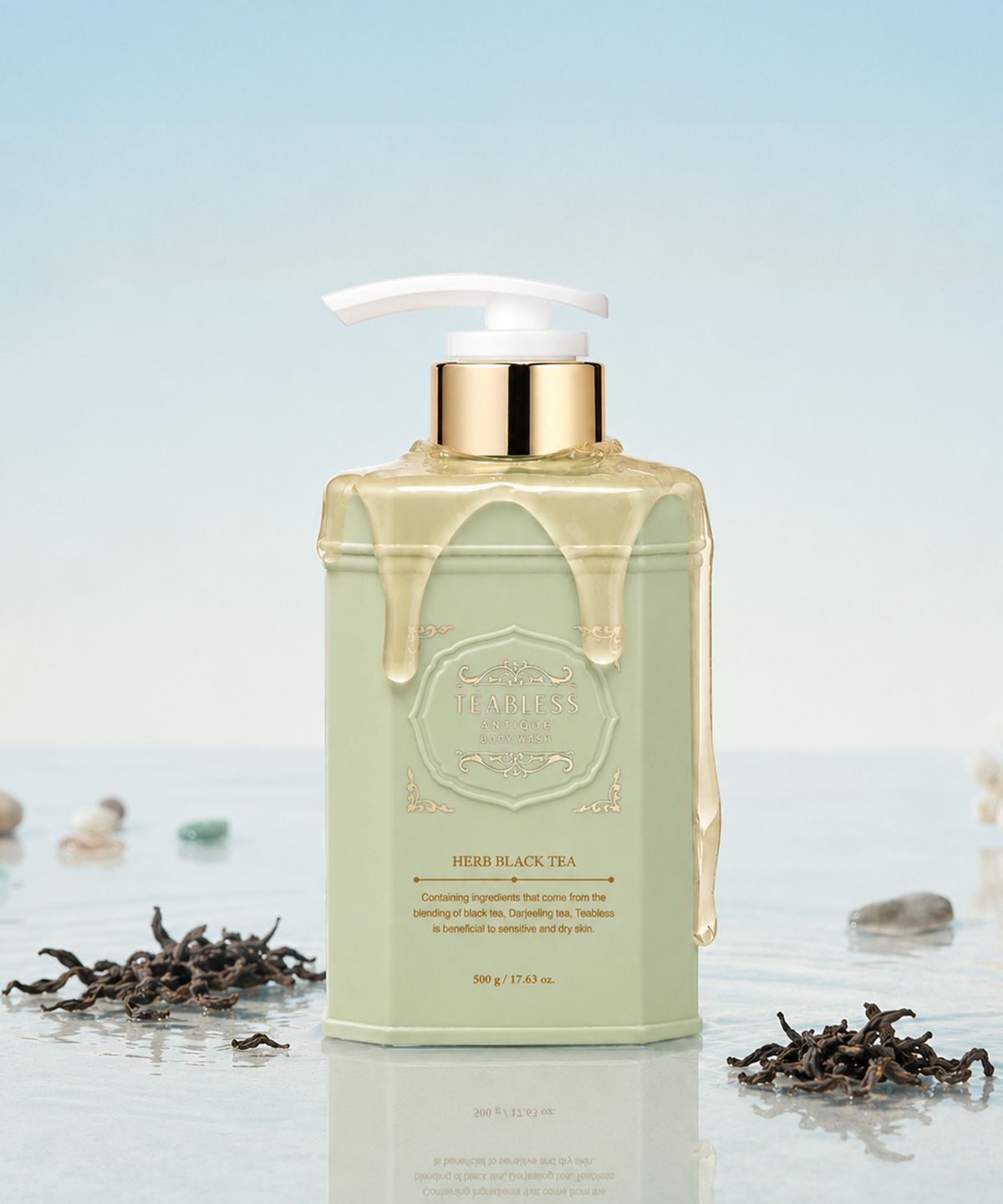 티블레스(TEABLESS) 앤틱 바디워시 허브 블랙티 향 500ml