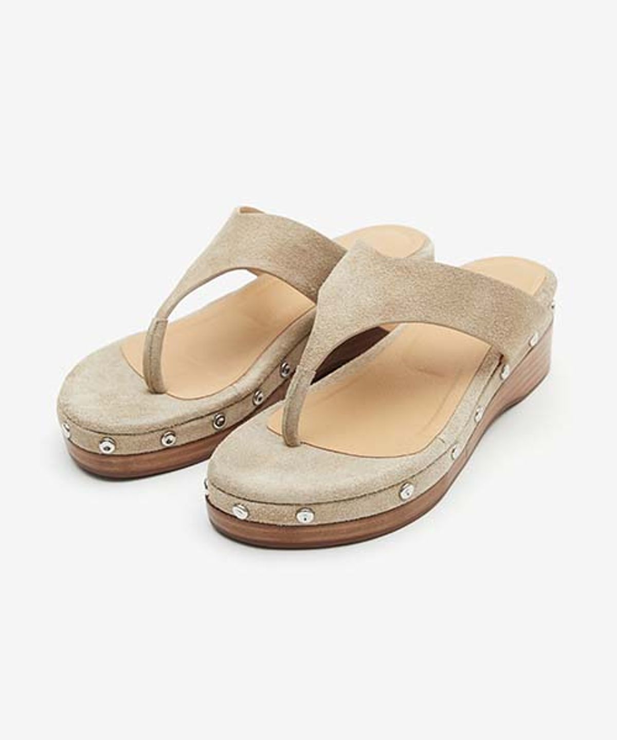 문선 아카이브(MOONSUN ARCHIVE) Western Studed Flip-Flop [Ivory]