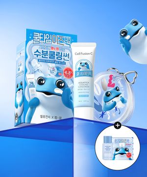 [진로콜라보][2pack] 아쿠아티카 쿨링 썬스크린 50ml + 스티커 키링 기획세트 + [증정] 스킨 부스터 세럼 20ml + 진로 쿨링패드 2매