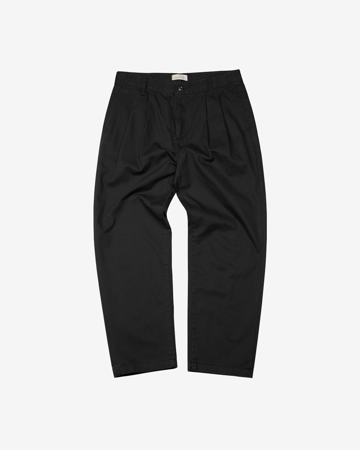 솔티(SORTIE) Tura Cotton Washed Pants (Black)