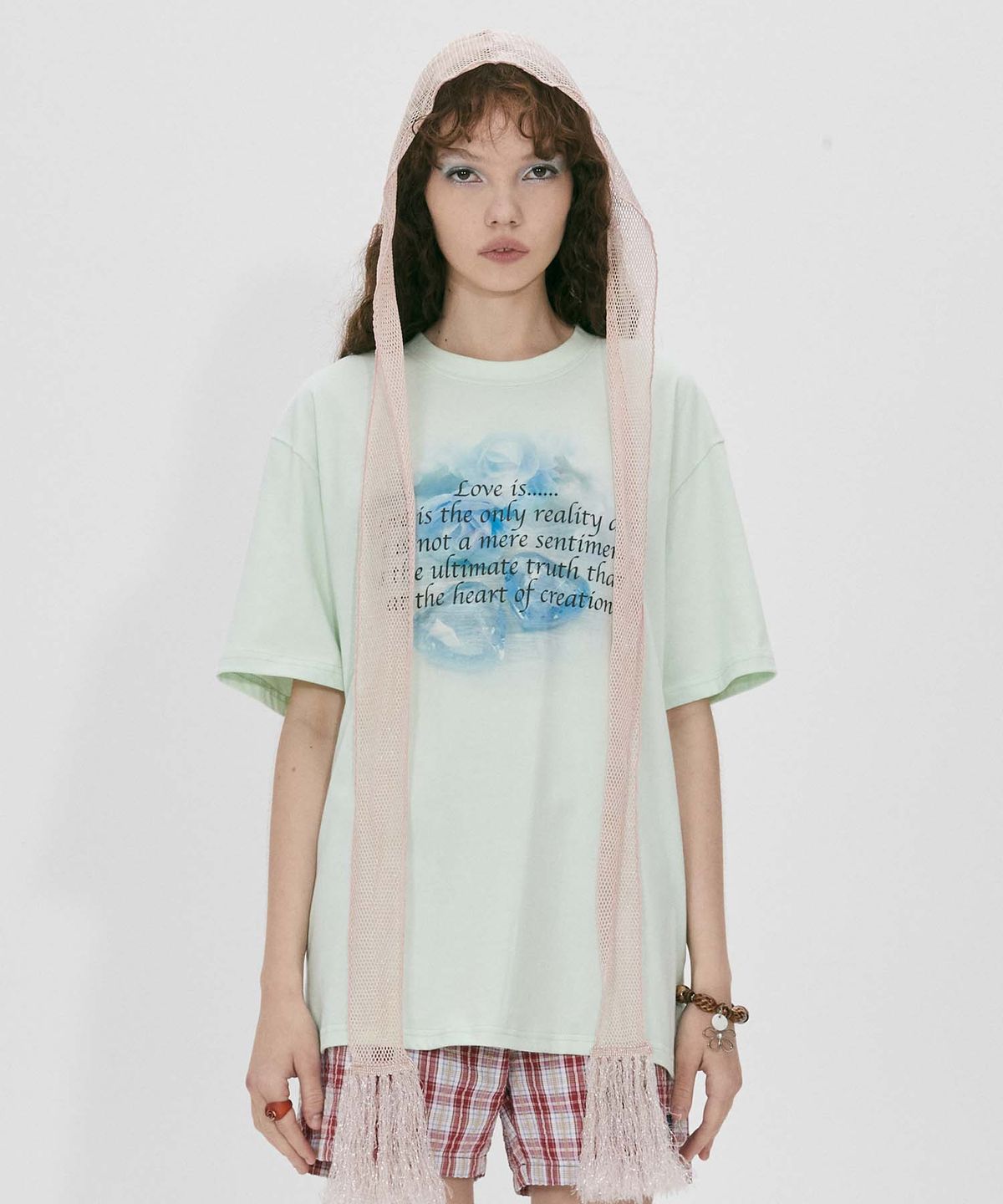 스컬프터(SCULPTOR) Cheesy Words Tee Pale Mint