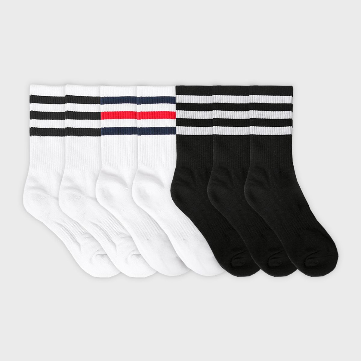 삭스에이(SOCKSA) [7PACK] SOXA 더블쿠션 156N 러시안 크루 삭스 3색상