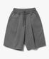 Deep One Tuck Sweat Shorts [Charcoal]
