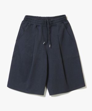 Deep One Tuck Sweat Shorts [Navy]