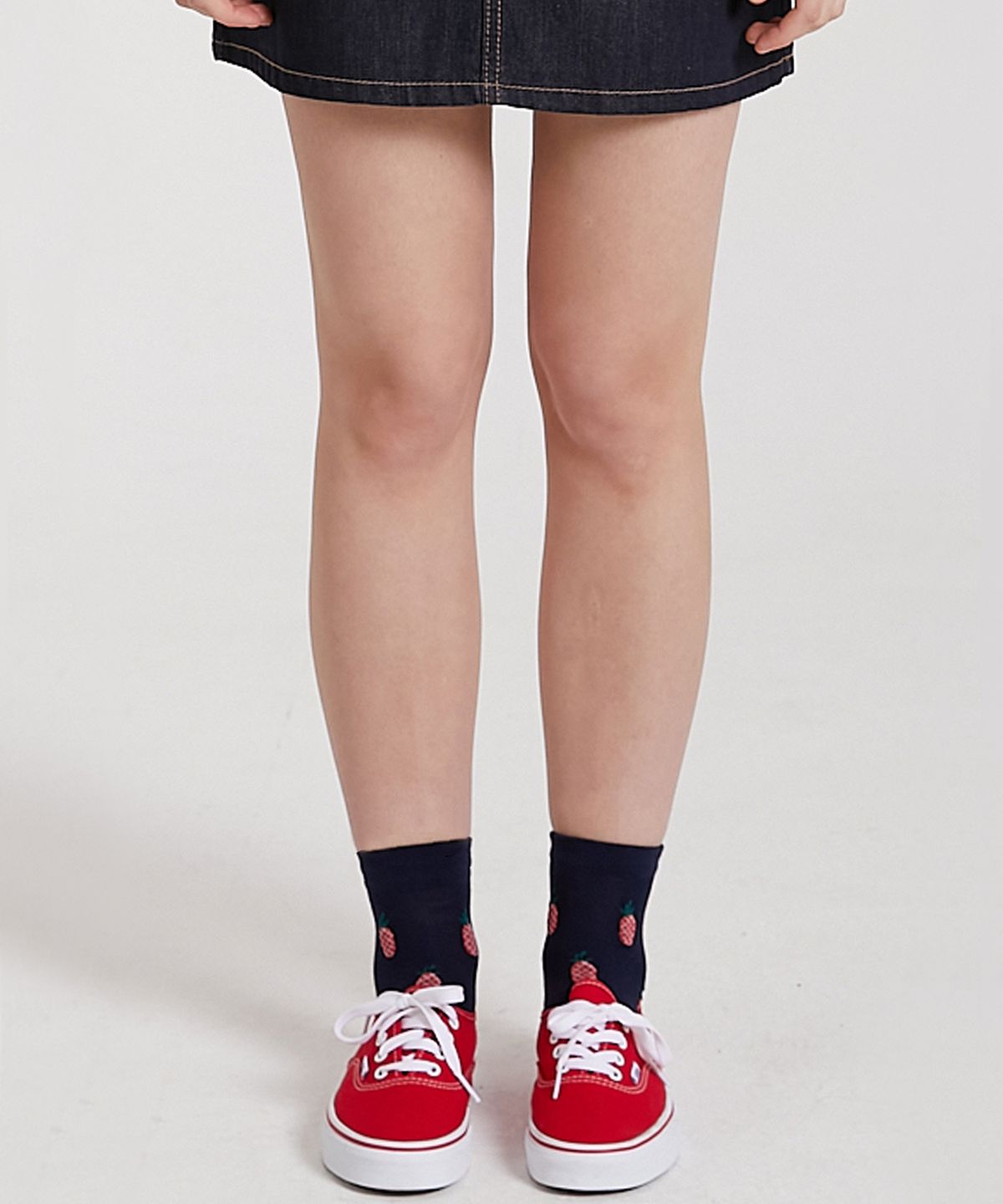핑크파인애플(PINK PINEAPPLE) [2족 1SET] PINEAPPLE SOCKS_NAVY