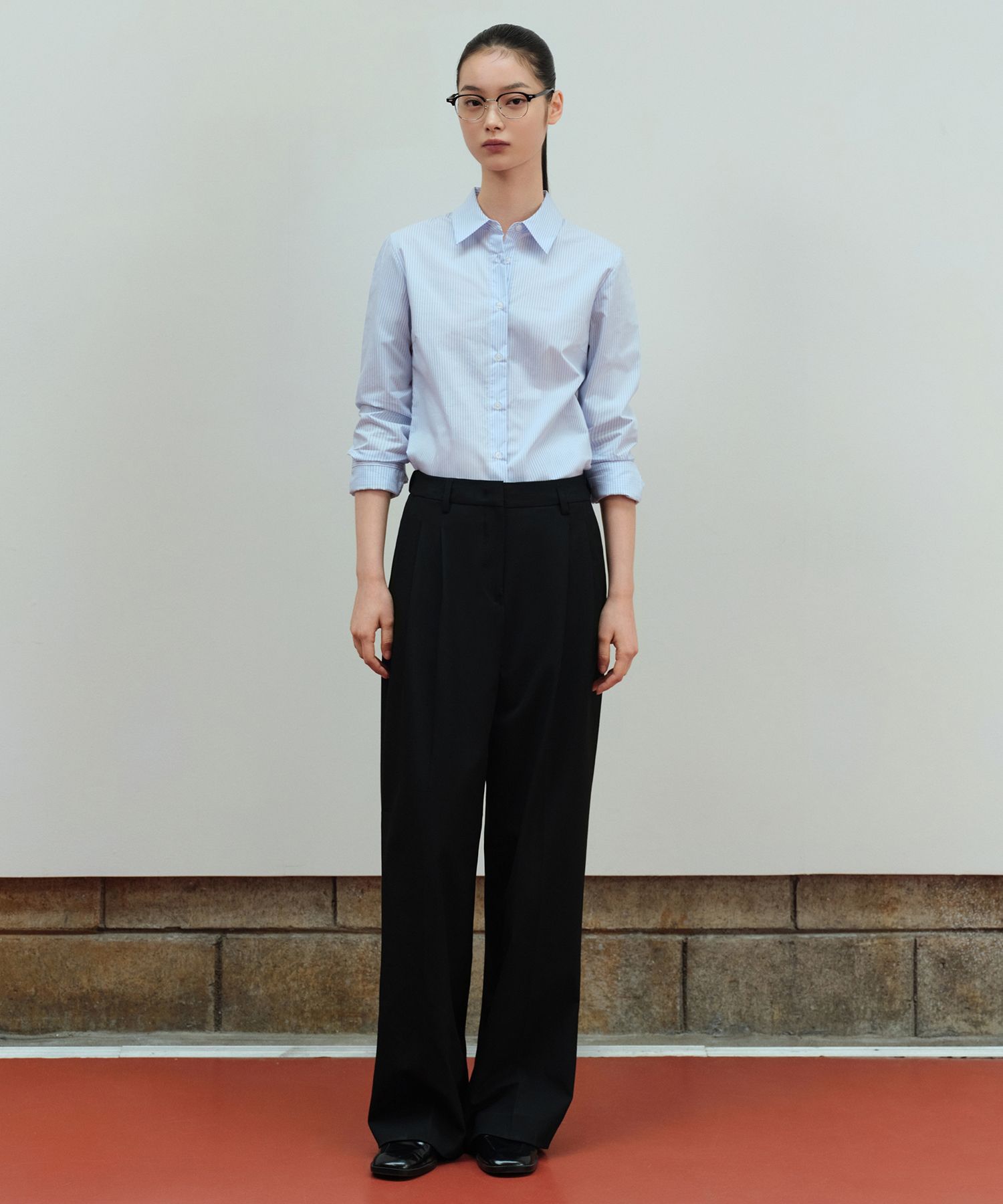 パンツ MUSINSA STANDARD Women's Semi Boot Cut Hidden Banding Slacks MUSINSA | MUSINSA STANDARD WOMAN Women's High-Waist Wide