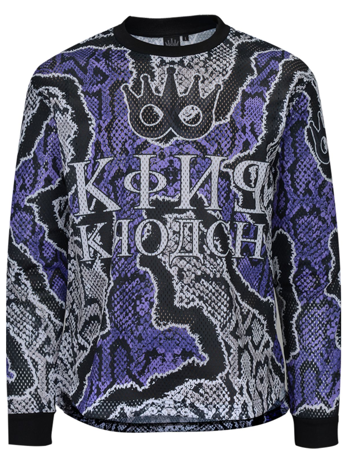 킹크로치(KING KROACH) SNAKE SKIN MESH JERSEY