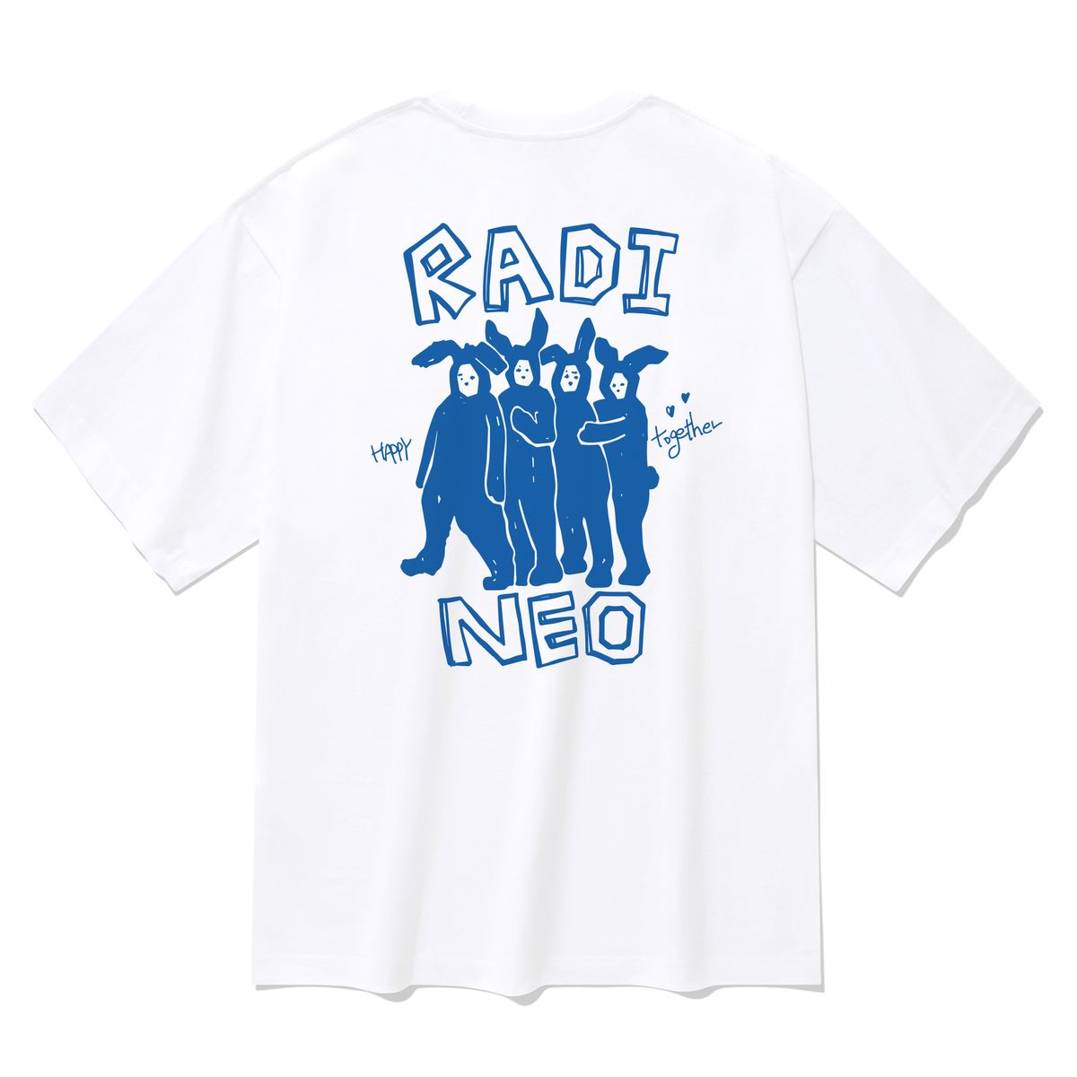 라디네오(RADINEO) 해피투게더 반팔 티셔츠 화이트