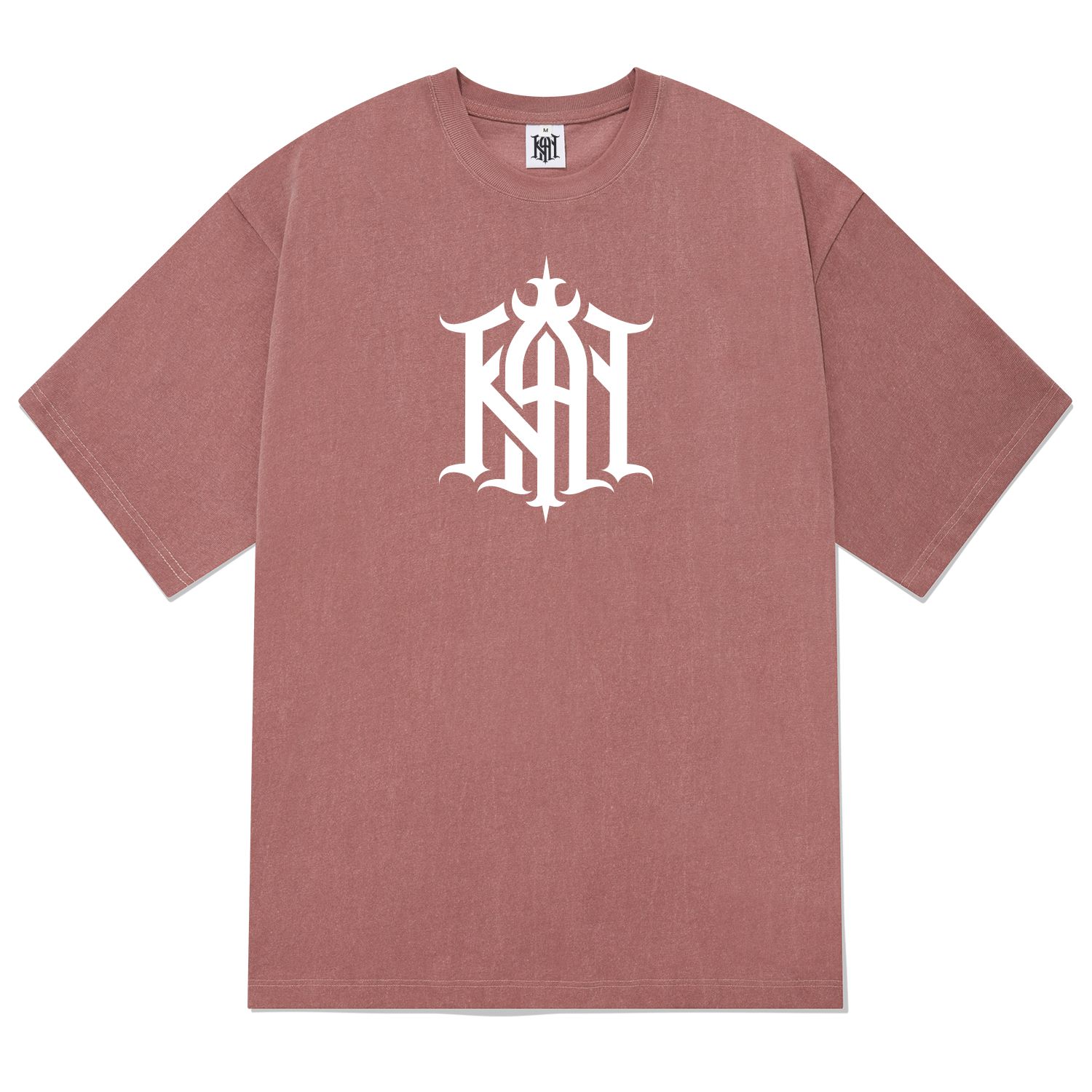 MUSINSA | KAN6312 KTPP0002 Kan Symbol Pigment Short Sleeve T-Shirt - Pink