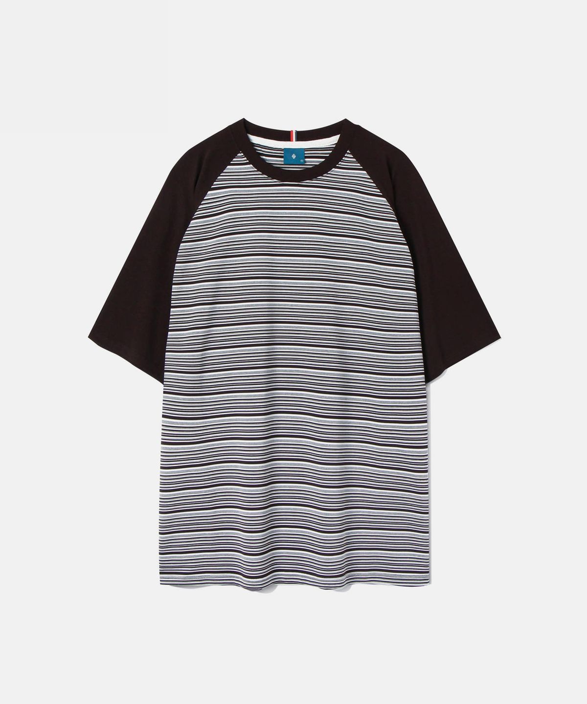 다이아몬드 레이라(DIAMOND LAYLA) Solid & Striped Air Comfort Short Sleeve T-shirt T67 Brown