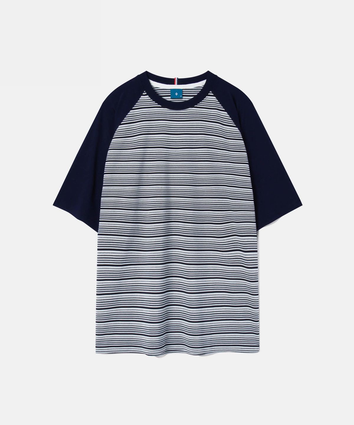 다이아몬드 레이라(DIAMOND LAYLA) Solid & Striped Air Comfort Short Sleeve T-shirt T67 Navy