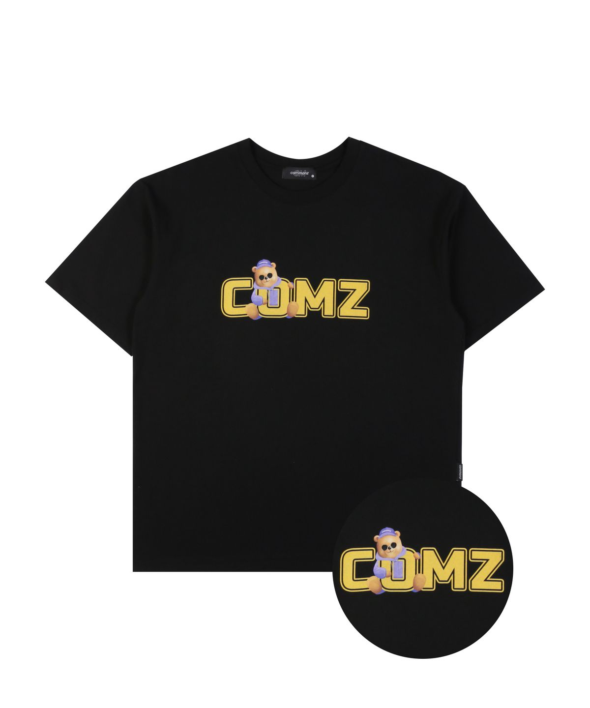 커먼즈(COMMONZ) 베리페리 베어 반팔티셔츠_블랙
