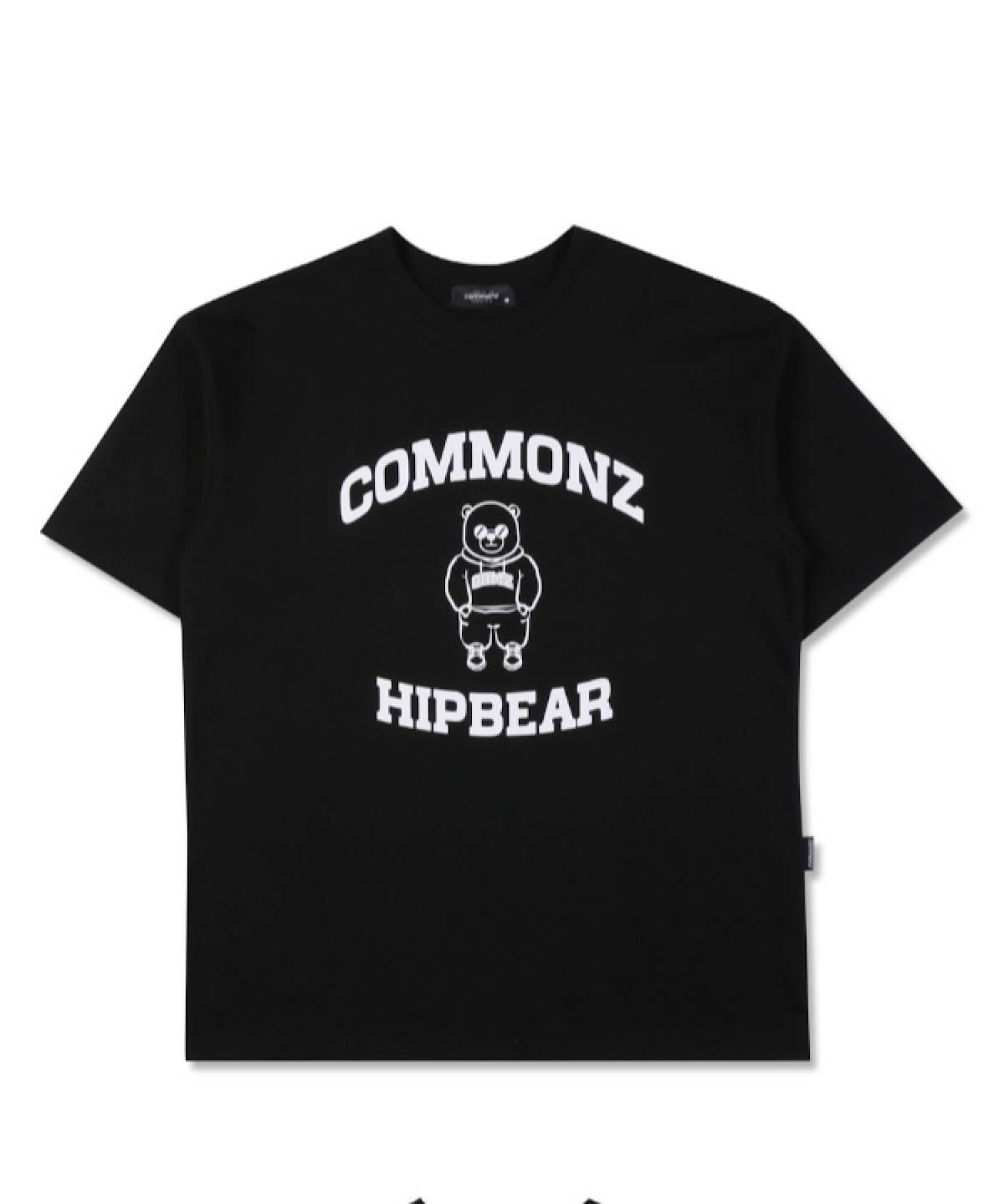 커먼즈(COMMONZ) 힙베어 트레이닝 반팔티셔츠_블랙