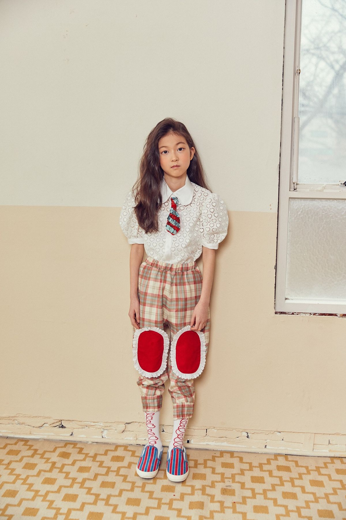 디망쉬키즈(DIMANCHE KIDS) 선물팬츠(레드)