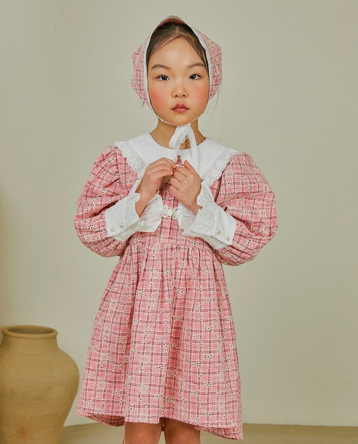 디망쉬키즈(DIMANCHE KIDS) 매듭 자수 원피스