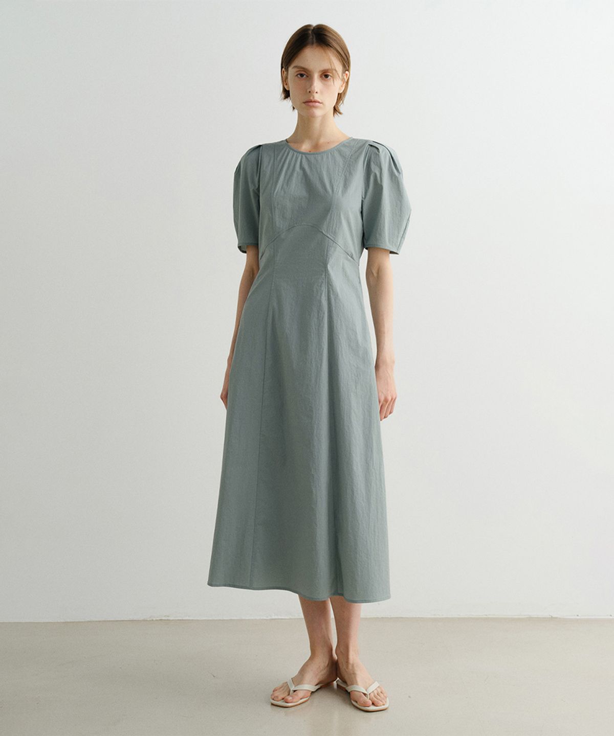 이아(EAAH) RAYE DRESS (GREYBLUE)