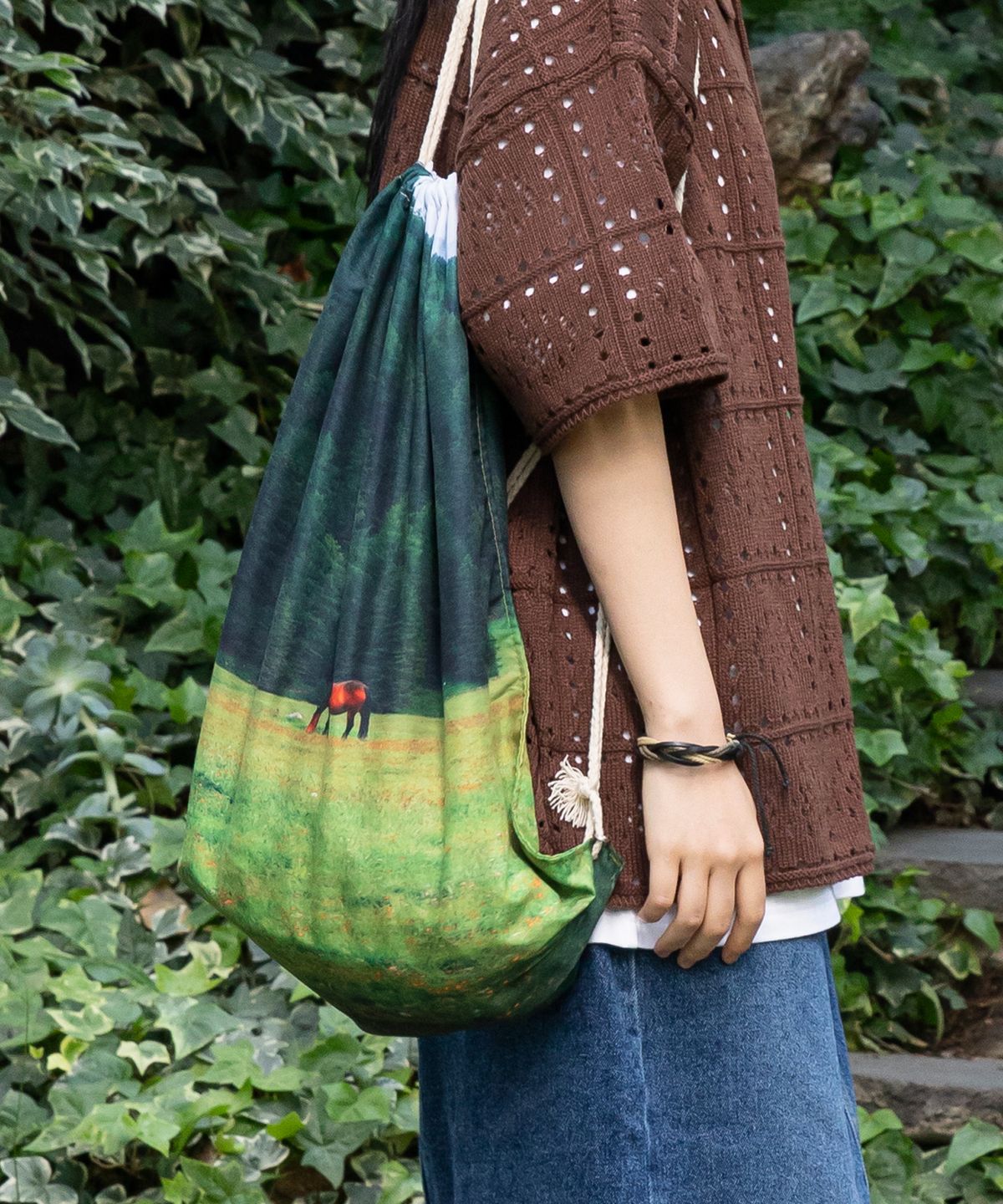 엑스톤즈(XTONZ) XTA006 르몽드 스트링 백 (GREEN)