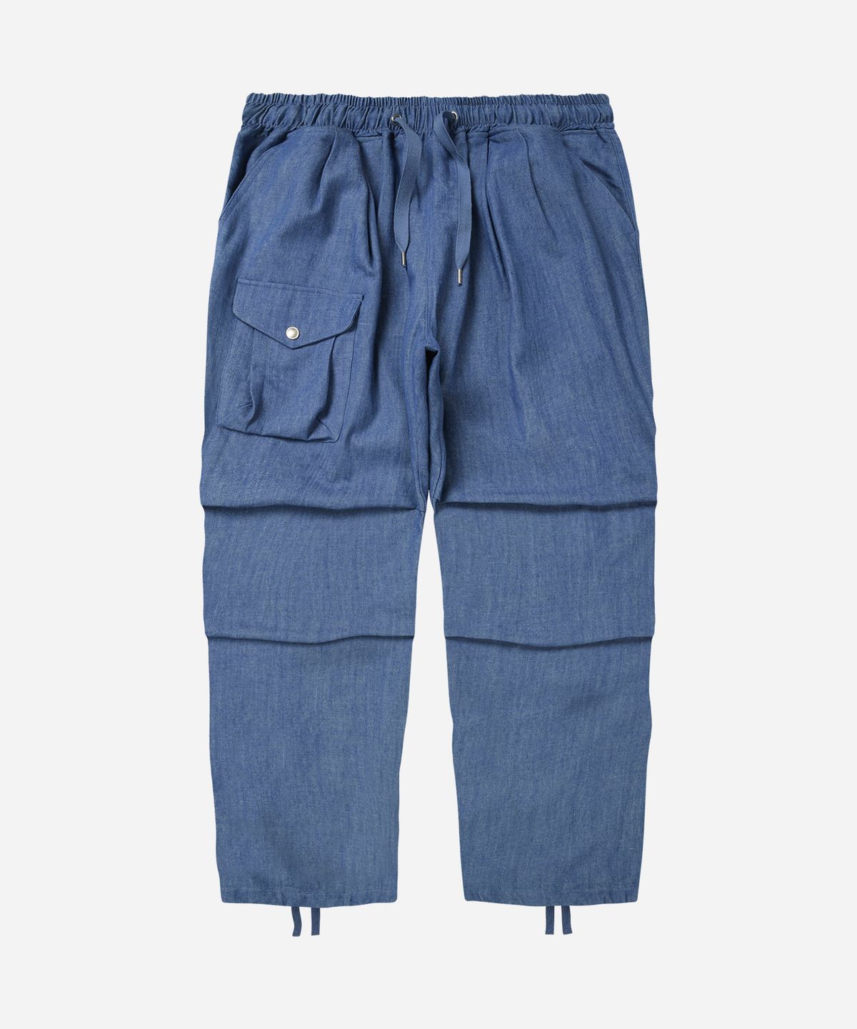 프리즘웍스(FRIZMWORKS) DENIM ARMY TWO TUCK RELAXED PANTS _ LIGHT BLUE