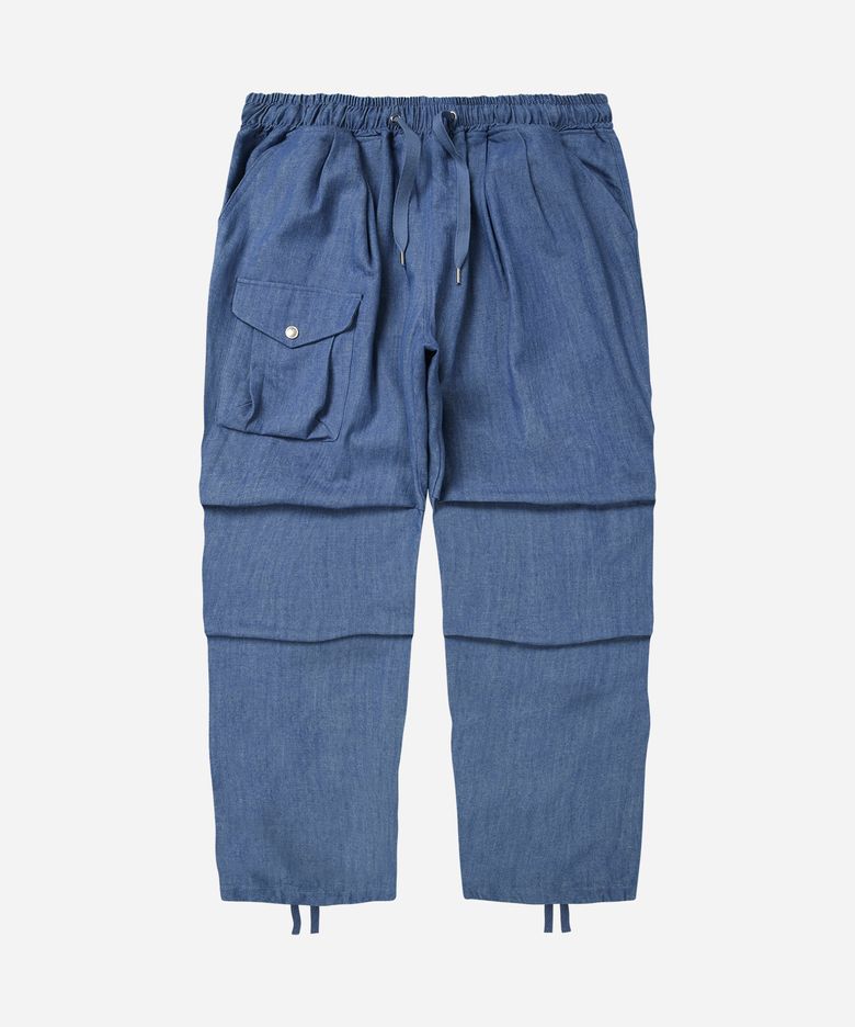 DENIM ARMY TWO TUCK RELAXED PANTS _ LIGHT BLUE