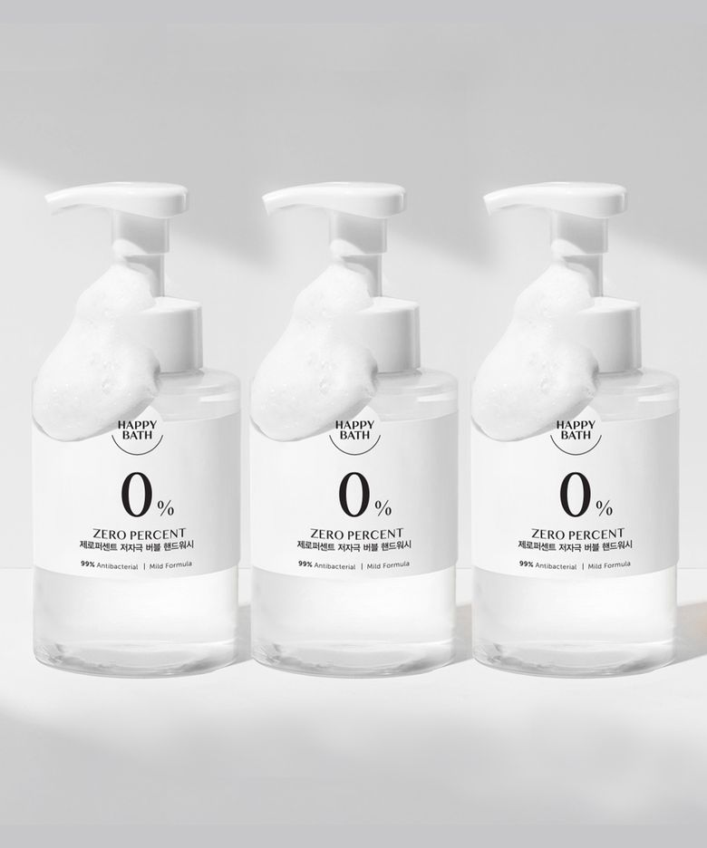 제로퍼센트 저자극 버블 핸드워시 500ml 3입