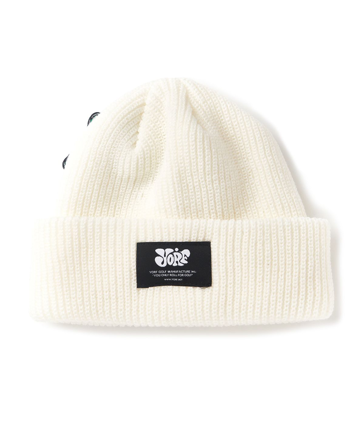 욜프(YORF) AW COLORED SHORT BEANIE CREAM WHITE