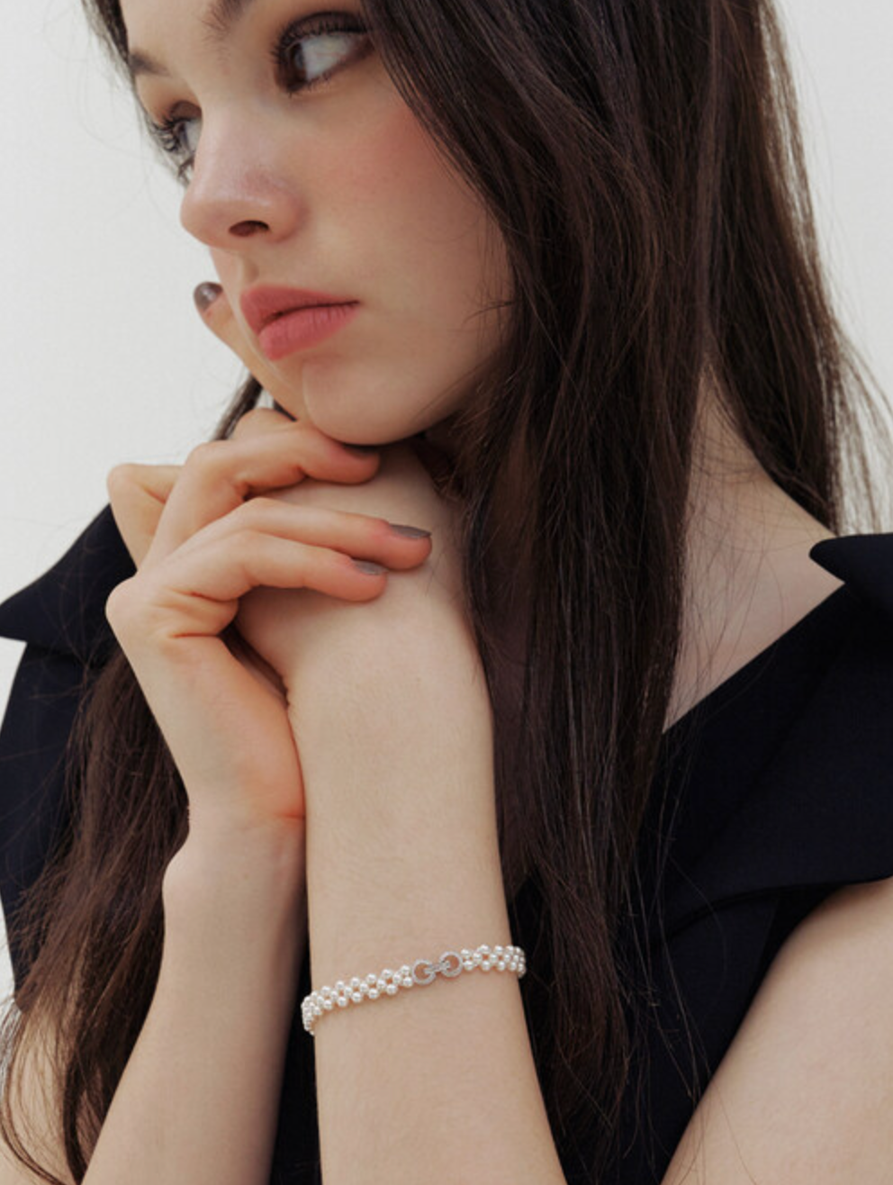 ブレスレット [KINDABABY] cubic ribbon swrovski pearl bracelet MUSINSA | KINDABABY swarovski pearl bangle (925 silver)