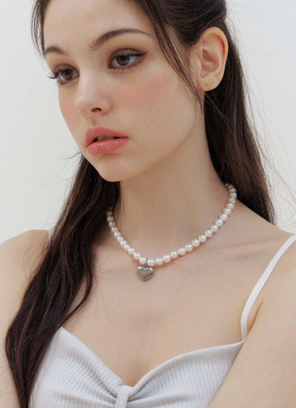 ☆人気☆【KINDABABY】☆simple dot chain pearl necklac.e☆ Necklace - kindababy