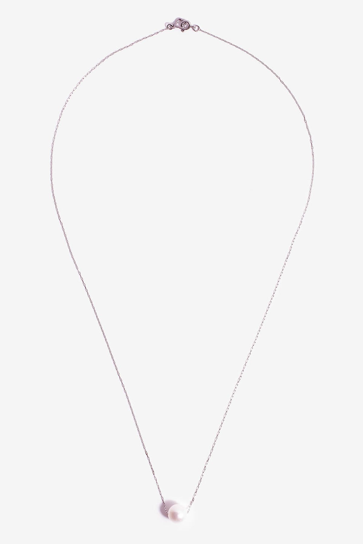 모드곤(MODGONE) 10mm 담수 진주 심플 롱 목걸이 Fresh 10mm Water Pearl simple long necklace