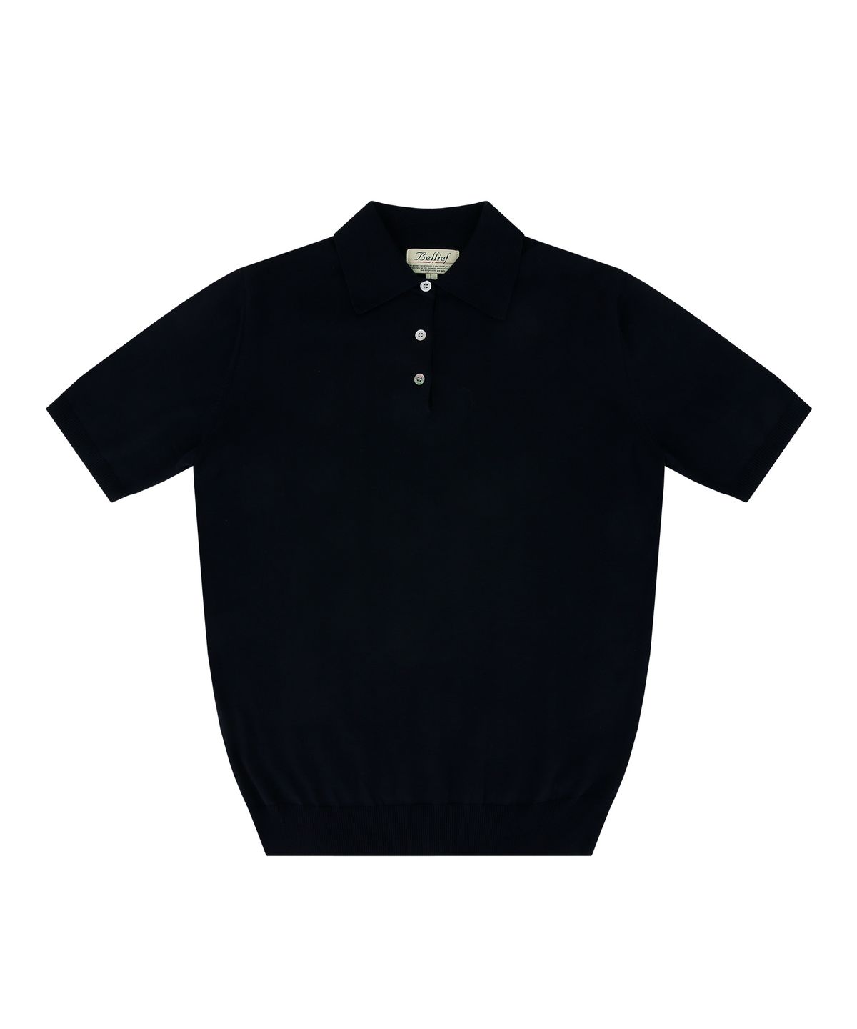 벨리프(BELLIEF) Essential cotton Polo Knit (Navy)