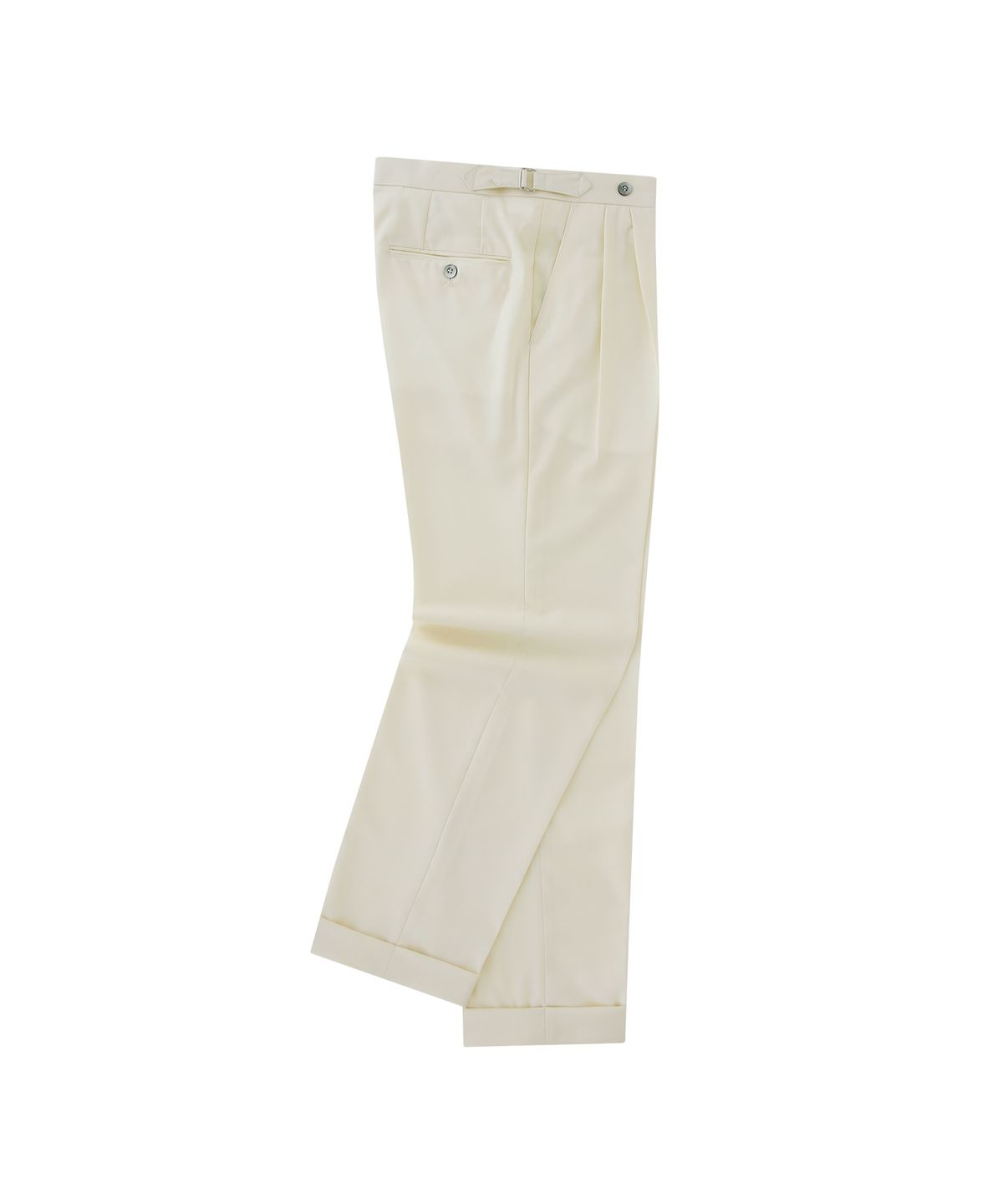 벨리프(BELLIEF) Wool soft adjust 2Pleats Easy Trousers (Ecru)