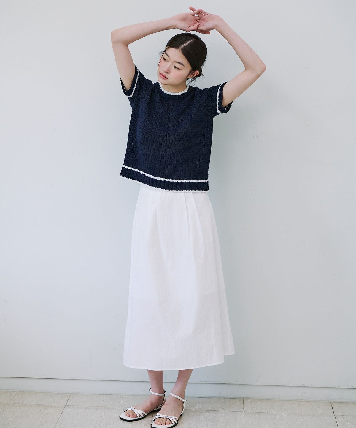 엽페(YUPPE) COTTON LONG SKIRT_WHITE
