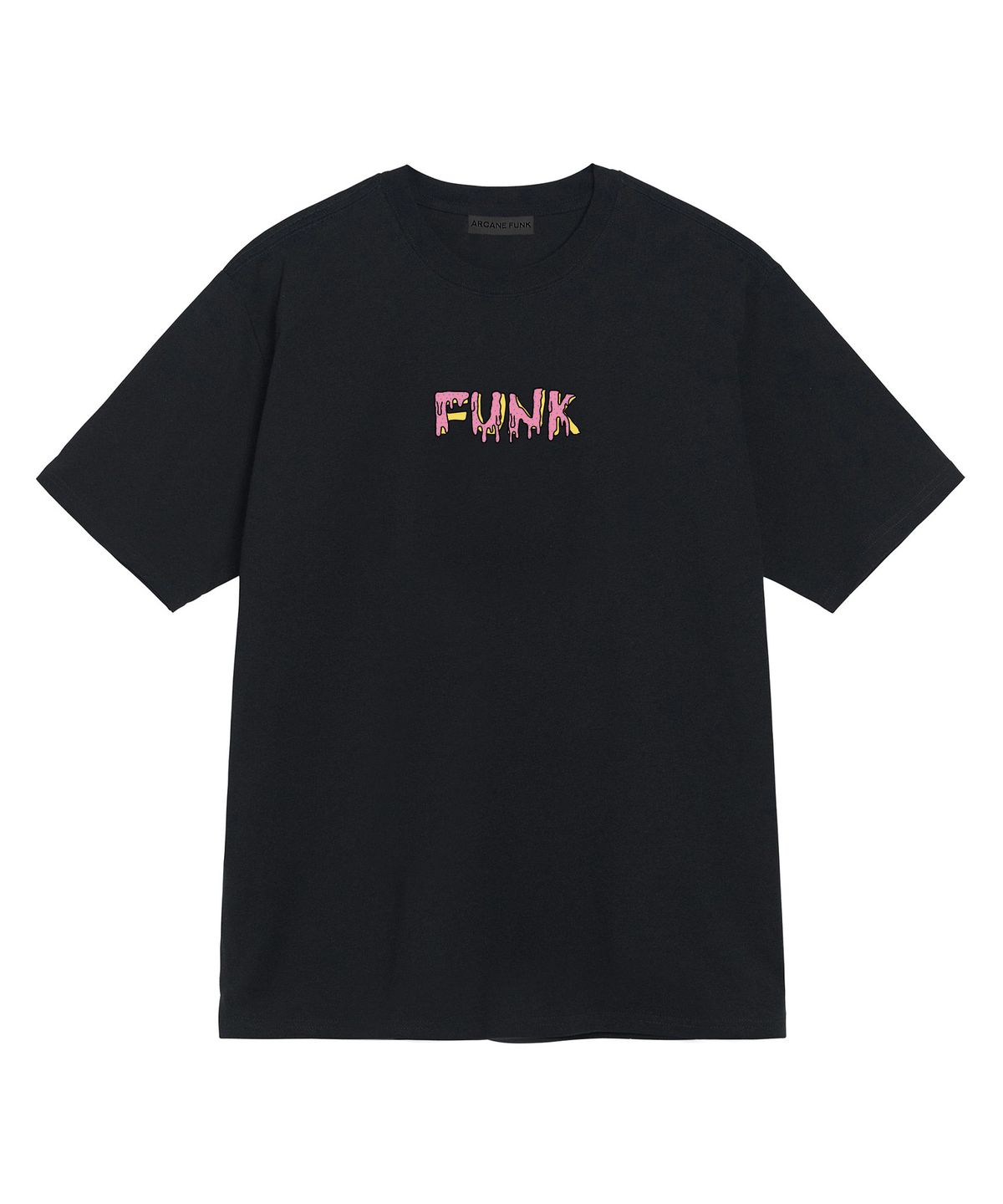 아케인 펑크(ARCANE FUNK) 멜팅 펑크 티셔츠 블랙