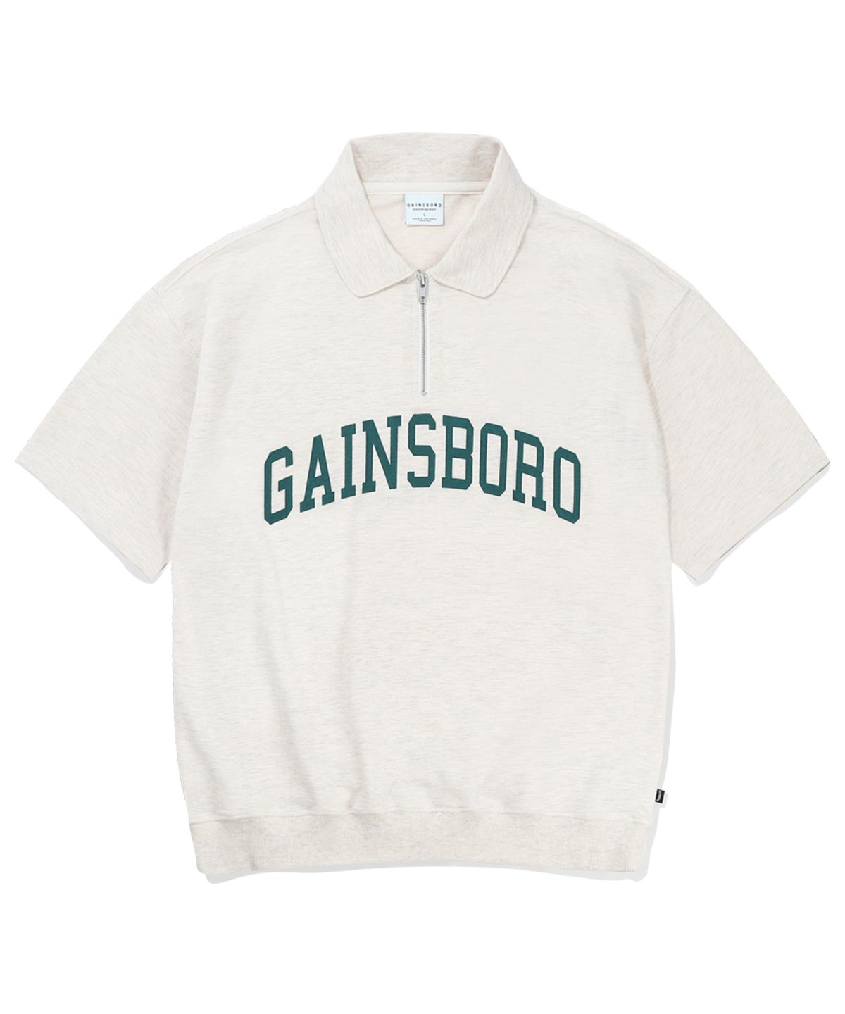 게인스보로(GAINSBORO) 아치로고 카라 맨투맨_오트밀