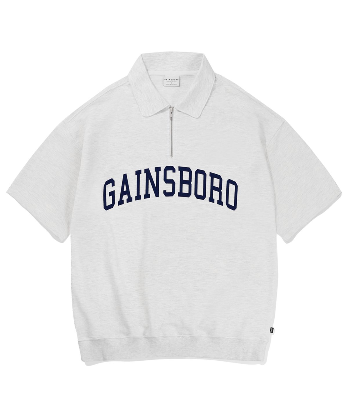 게인스보로(GAINSBORO) 아치로고 카라 맨투맨_화이트멜란지
