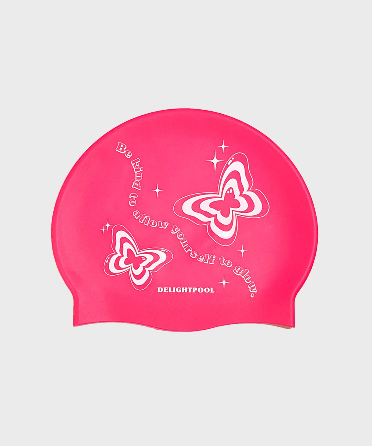 딜라잇풀(DELIGHTPOOL) Glowing butterfly swim cap - Pink